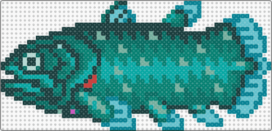 Coelacanth - teal,fish,animal,crossing,gaming,blue,detailed