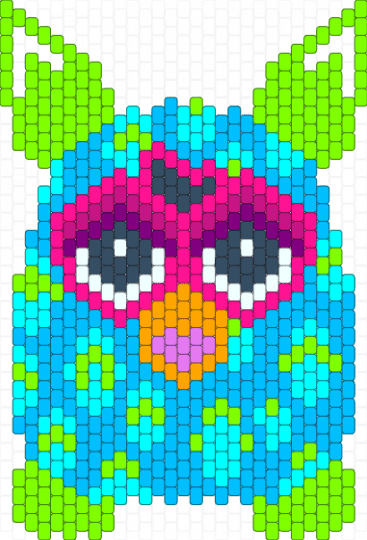 Blue Lime Furby - light blue,green,furby,blue,animal,toy