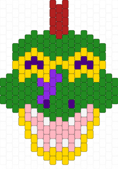 Monty - animal,video game,animatronic,gaming,green,yellow,fnaf,head,alligator,charm,monty,small,crocodile