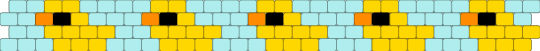 Duck cuff - light blue,yellow