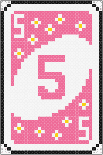 uno deck 5 pink - pink