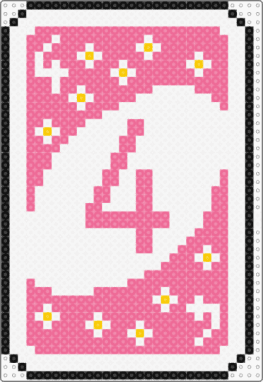 uno deck 4 pink - pink
