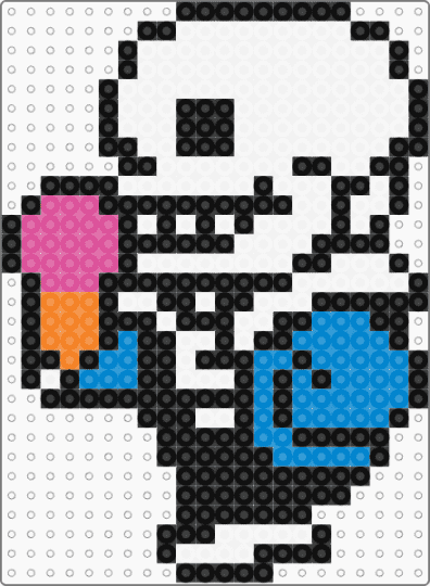 even smaller sans ice cream - sans,undertale,character,ice cream,gaming,video game,food,white,blue