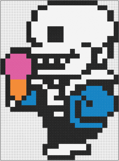 ice cream sans - blue, white