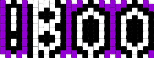 BOO! Cuff /Small 28 - boo, halloween, purple, white