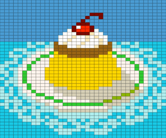 Flan Panel V.3 (Remix) - dessert, doily, flan, panel