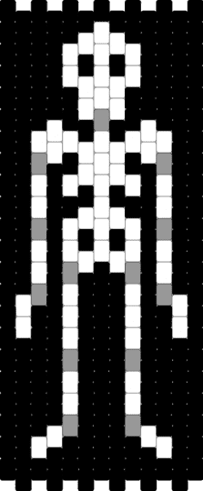 Skeleton Panel Halloween Wall Decoration - halloween, skeleton, spooky