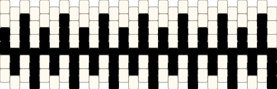 Black and White Cuff /Small 28 - black,white