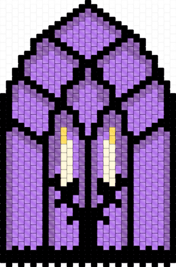 Gothic Candlelit Cathedral Window V.2 - 