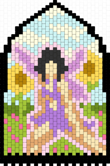 Fairy Window - fairy, sunflowers, window
