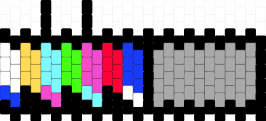 CRTV Color Bars Cuff /Small 28 - color bars, crtv, tv