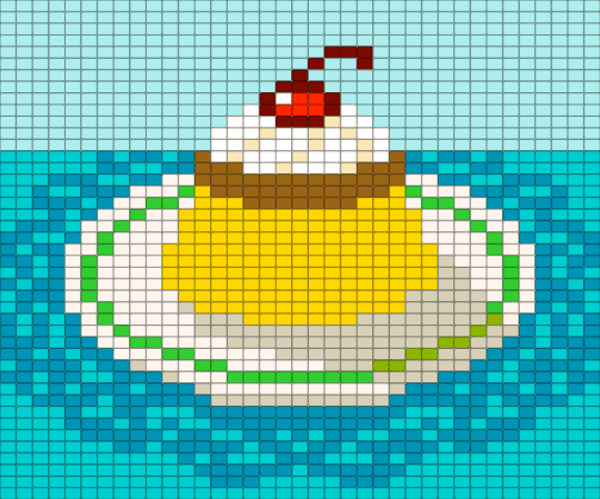 Flan Panel V.2 (Remix) - dessert, doily, flan, panel