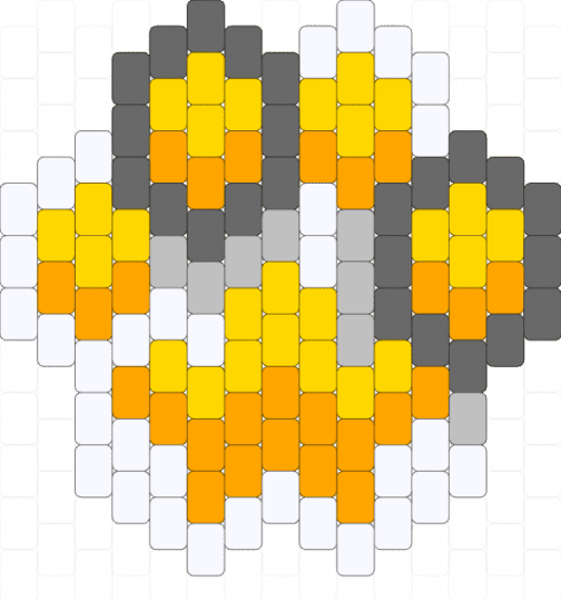 Sylvie paw pattern - yellow,orange,gray