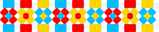T - red,yellow,light blue