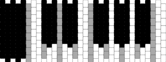 Piano Keyboard Cuff - beige,white,cotdpianos,piano,keyboard,black,keys,music,band