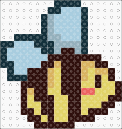 bee :D - brown,yellow,light blue