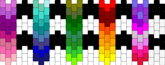 cuff checker and rainbow! - gradient,cuff,white,purple,pink,colorful