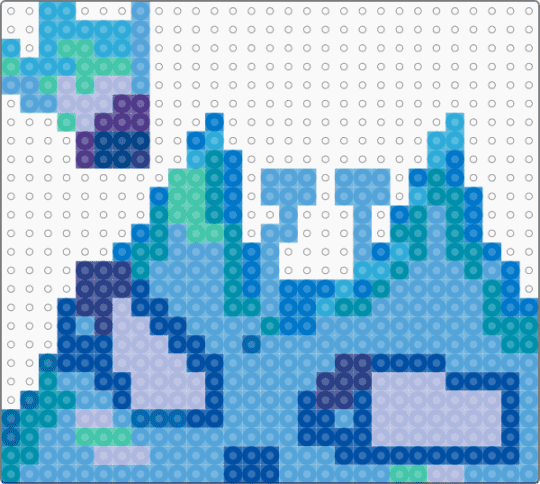 alien cat >_ - blue,light blue