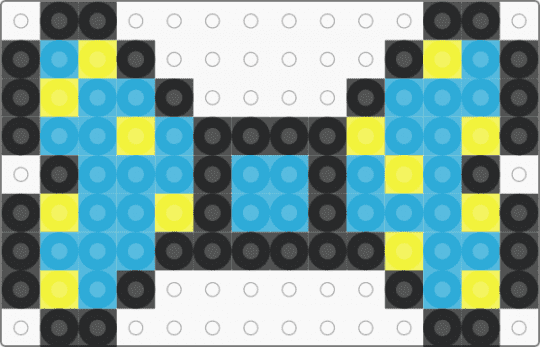 Fans bow tie from ii!! - light blue,yellow,fan ii,ii,inanimate insanity,object show,bow tie