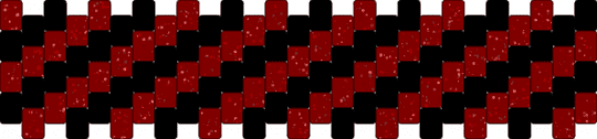 Sparkly Red & Black striped Multistitch cuff - brown,black