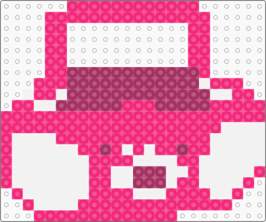 ekt boombox - white,pink