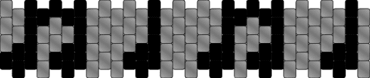 Music note multistitch - black