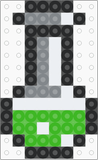 chemical mini bottle - green,gray