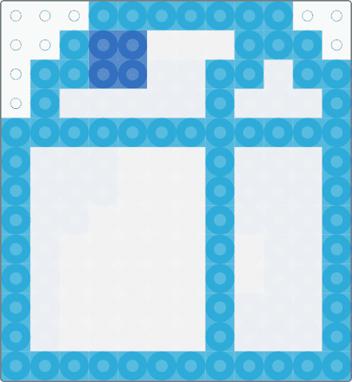 bottle of milk - light blue