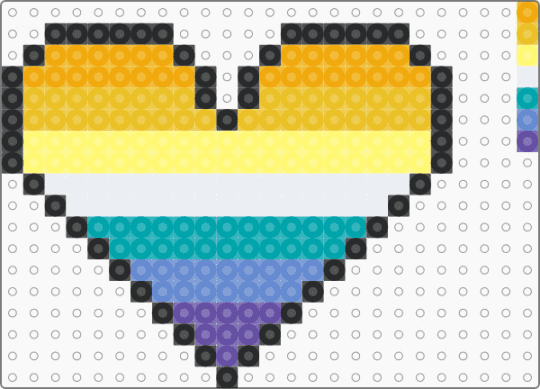 Genderfaun Heart - orange,yellow