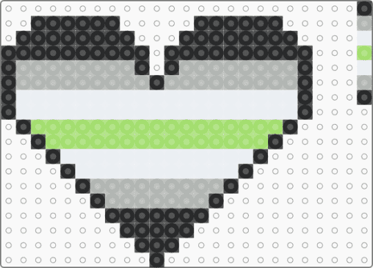 Agender Heart - beige,green