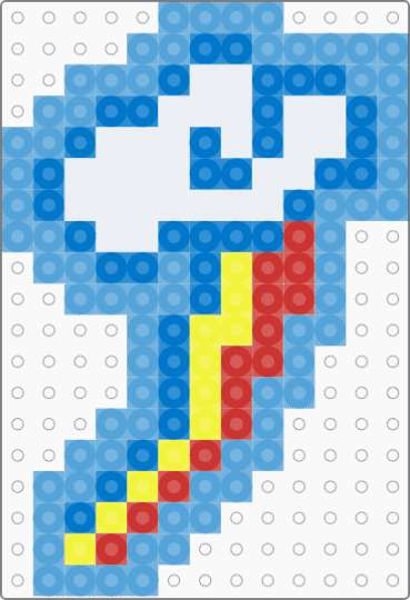 Rainbow Dash Cutie Mark - blue,light blue