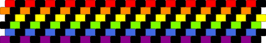 rainbow and black pride cuff - black,orange,green,pink,colorful