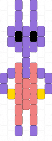 Jax TADC Kandi pattern - purple,red