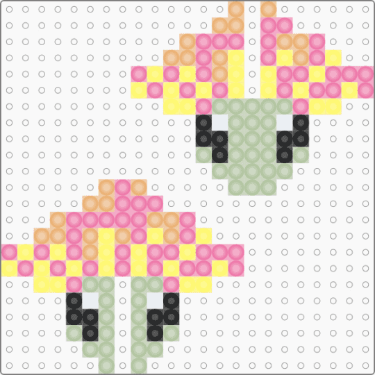 LS Dream 3D Alien - pink,beige,lsdream,alien,3d,perler,glow,lsdreamer,lsdreamin