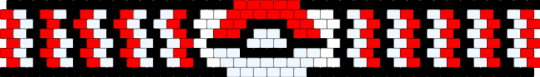 Pokeball cuff - red,white