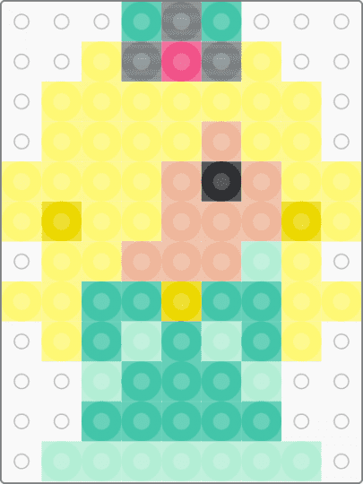 mini Princess Rosalina - light blue,teal,yellow,rosalina,mario,princess rosalina
