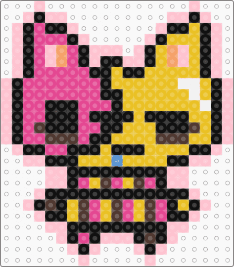 Neapolitan zombie kitty ^^ - pink, yellow