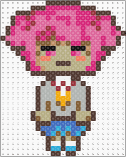 Natsuki ddlc - pink,beige,brown