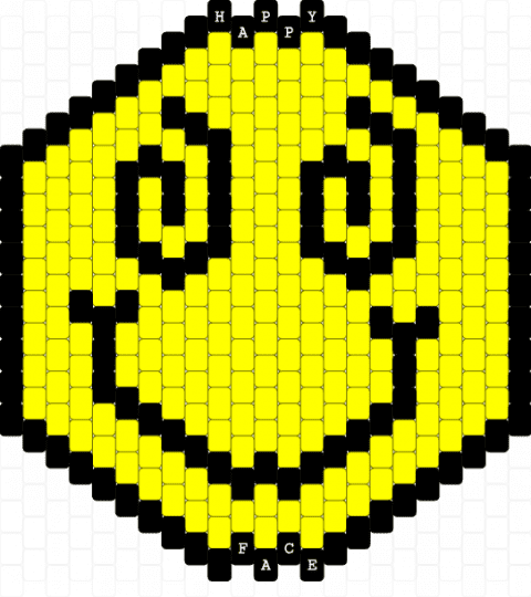 Happy Face - black,yellow,smile,happy,face,moonwalker,moonwalker band,cartoon