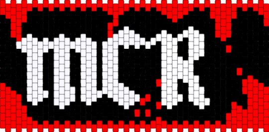 Mcr bag panel - mcr,my chemical romance,panel,emo,music,band,white,red