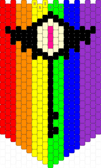 Hazbin hotel key pride banner - red,orange,yellow,purple,gay,pride,hazbin hotel,rainbow,key,keekee,banner,tapestry