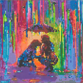 Paino - painting,colorful,rain,drip,vibrant,masterpiece,purple,multicolored