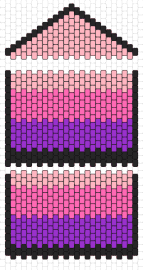 Bag - bag,panels,gradient,stylish,elegant,accessory,functional,pink,purple