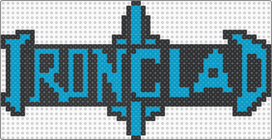 Ironclad - ironclad,logo,light blue,black