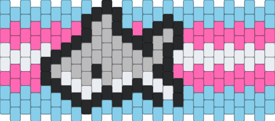 Trans shark cuff (READ DESC) - light blue