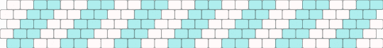 Striped teal and white cuff - white,light blue
