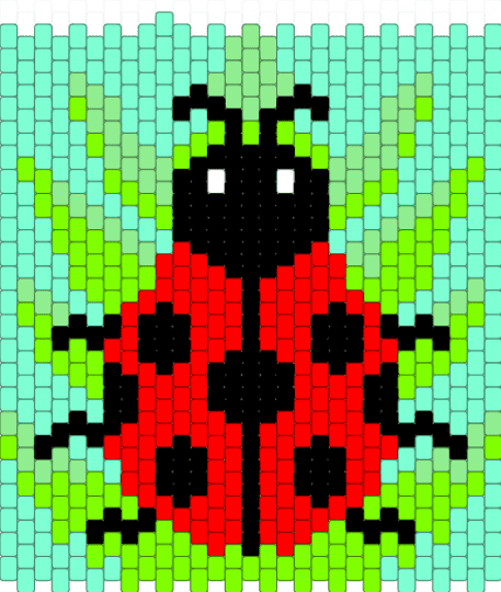 Ladybug Kandi Patterns - Gallery - Kandi Pad | Kandi Patterns, Fuse ...