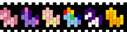 MLP - black,pink,purple,yellow
