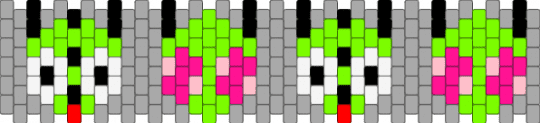 Zim And Gir :D Pony Bead Pattern - Kandi Pad | Kandi Patterns, Fuse ...