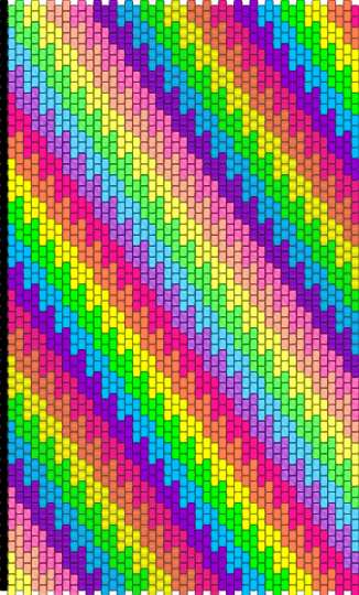 kandi bag (main section) - yellow,pink,light blue,colorful